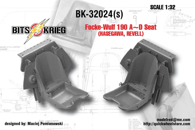 Rossagraph BitsKrieg BK32024 resinsits Fw 190 1:32