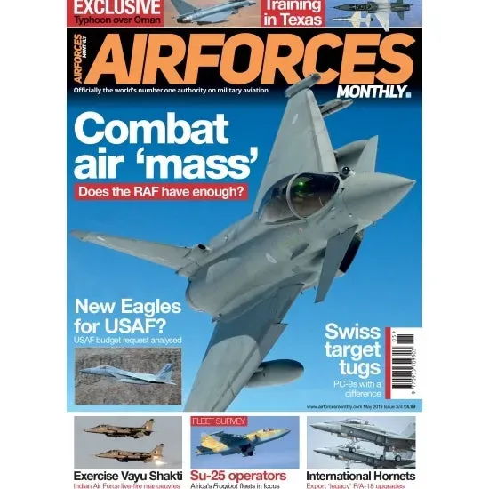 AirForces Monthly May 2019 tidning lösnummer militärflyg