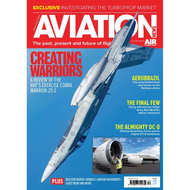 Aviation News december 2025 tidning lösnummer miltärflyg