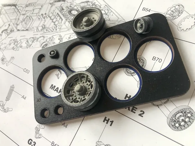 Rossagraph QuickWheel QW-293 målmask Merkava 2 Border