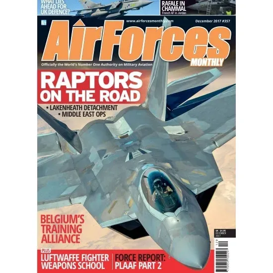 AirForces Monthly december 2017 tidning F-22