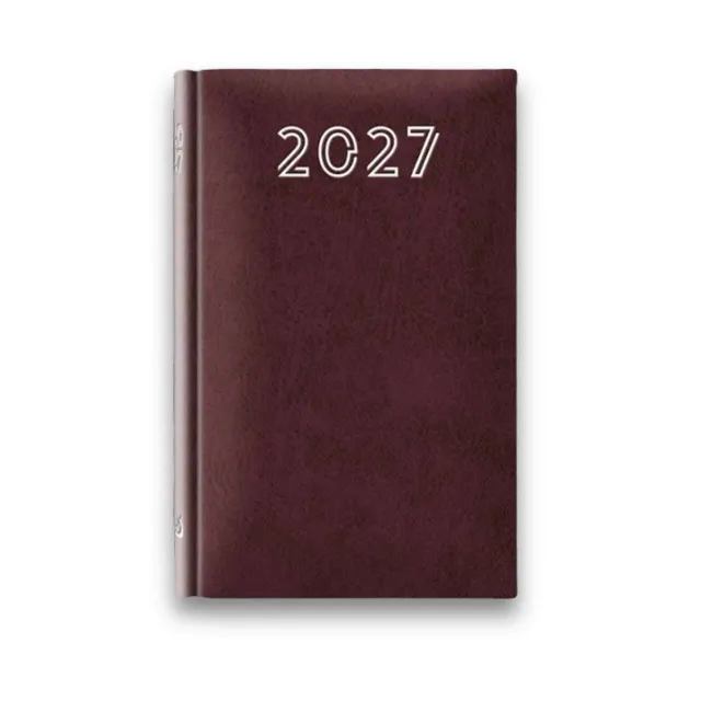 Sharon Standard B7 fickkalender 2027 vinröd