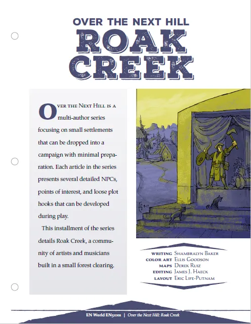 EN Publishing Over the Next Hill Roak Creek spelmiljö PDF