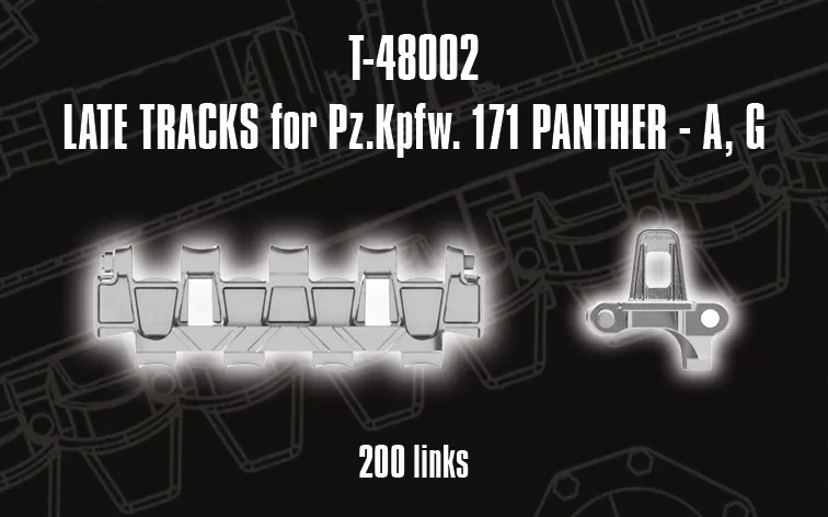 Rossagraph QuickTracks T-48002 band 1/48 Panther sen