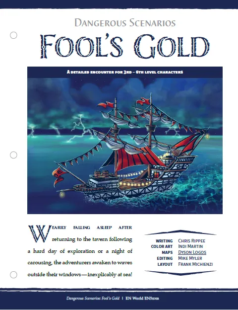 EN Publishing Dangerous Scenarios Fool's Gold äventyr PDF nivå 3-6