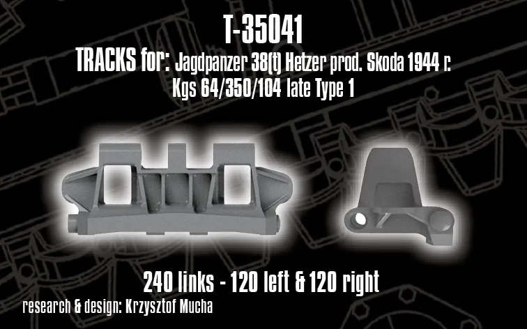Rossagraph QuickTracks T-35041 larvband Hetzer Skoda sen