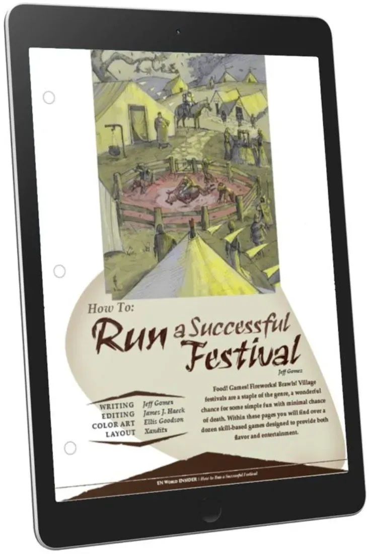 EN Publishing Festival D&D 5e rollspel PDF marknad