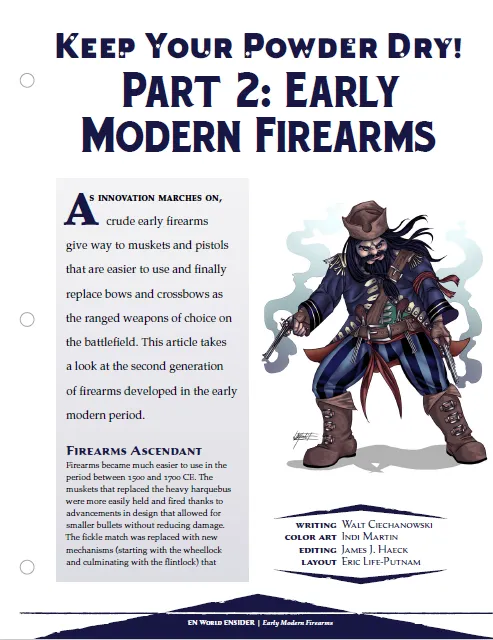 EN Publishing Keep Your Power Dry Firearms pdf D&D 5e