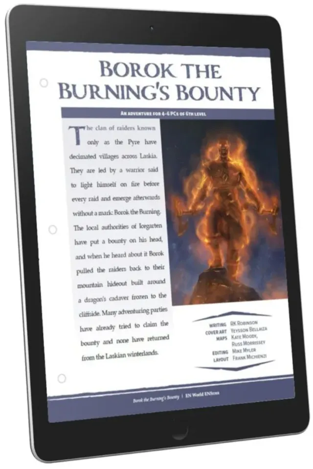 EN Publishing Borok the Burning Bounty äventyr PDF nivå 6