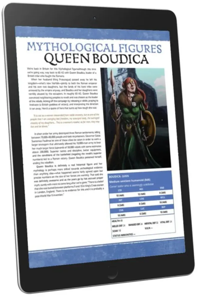 EN Publishing Queen Boudica rollspel PDF mytologi