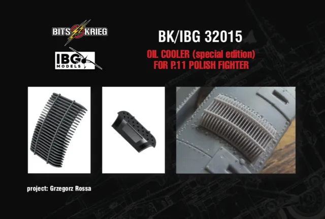 Rossagraph BitsKrieg PZL P.11 oljekylare 1/32 Special Edition