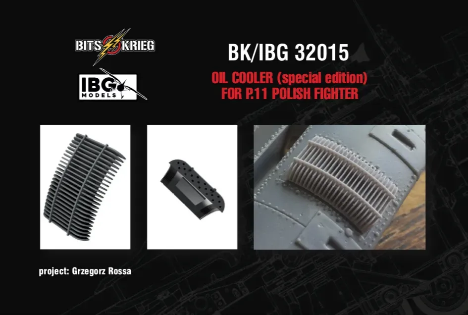 Rossagraph BitsKrieg PZL P.11 oljekylare 1/32 Special Edition