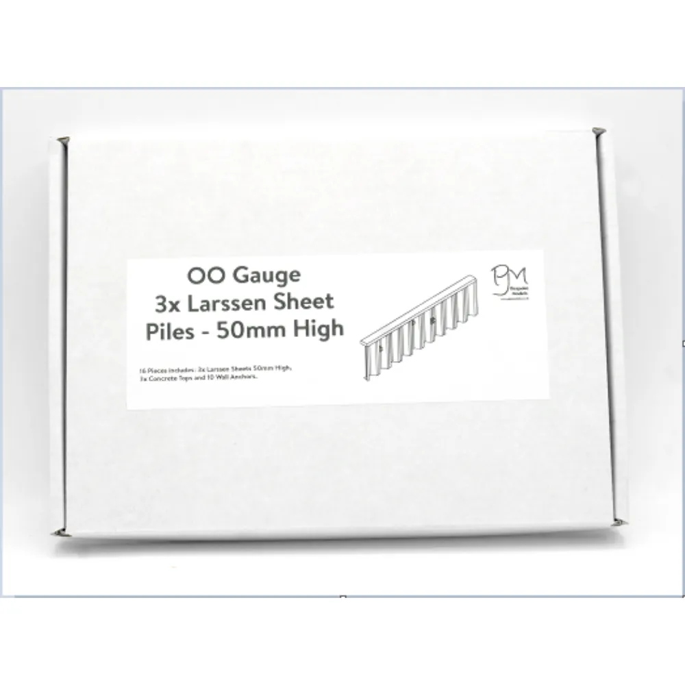 PJM Models Larssen spont 50mm modelltillbehör OO 3-pack