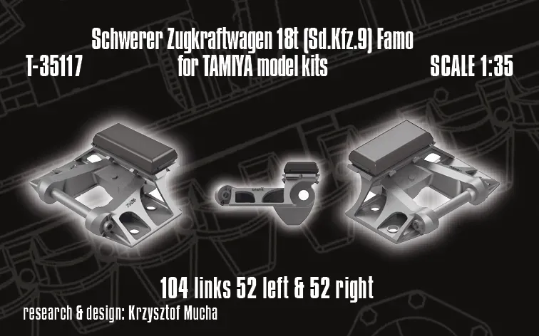 ROSSAGRAPH QuickTracks T-35117 bandset Sd.Kfz. 9 Tamiya 1/35