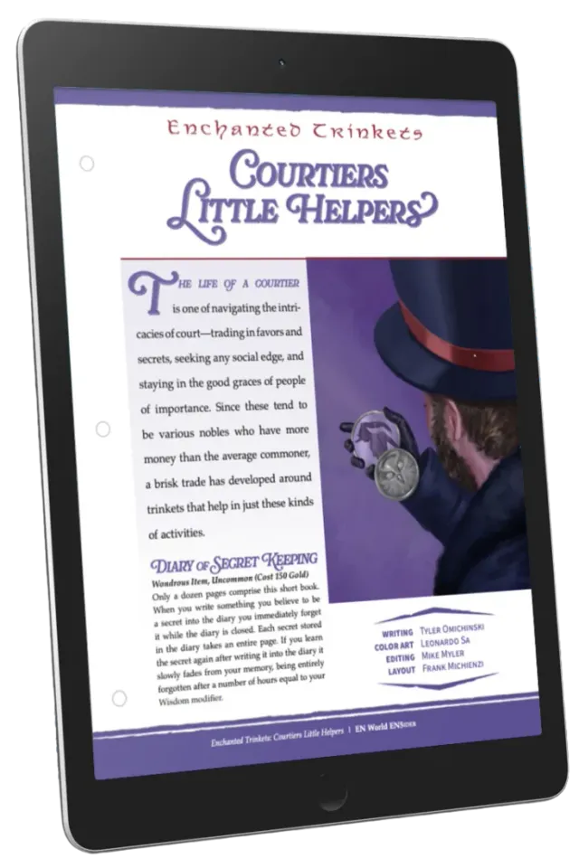 EN Publishing Enchanted Trinkets Courtiers Helpers magiföremål PDF