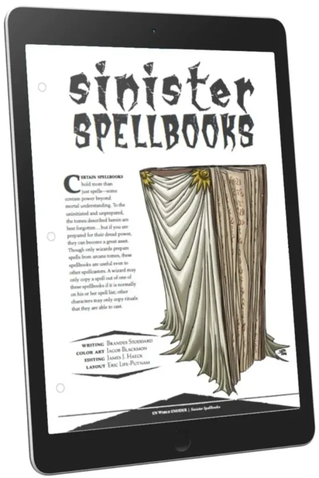 EN Publishing Sinister Spellbooks magiböcker PDF 5e