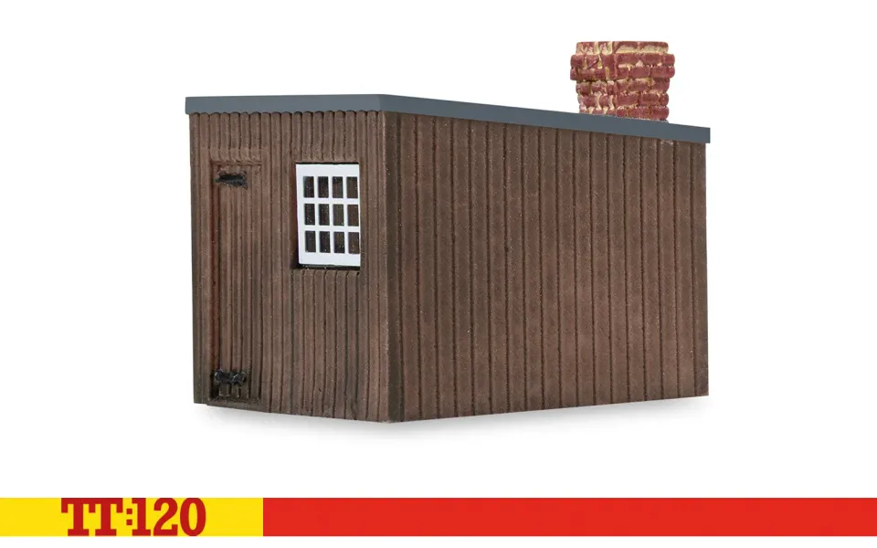 Hornby TT:120 Wooden Platelayers Hut modellhus 30 mm