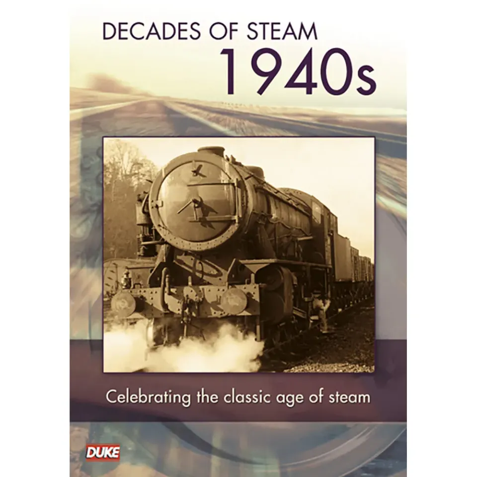 Decade of Steam 1940s DVD-film ånglok arkivfilm