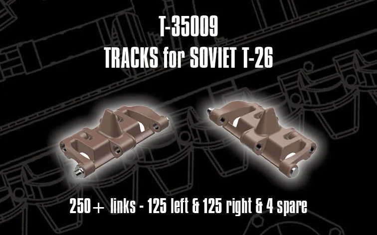 Rossagraph QuickTracks T-35009 larvband T-26 sovjetisk 1:35