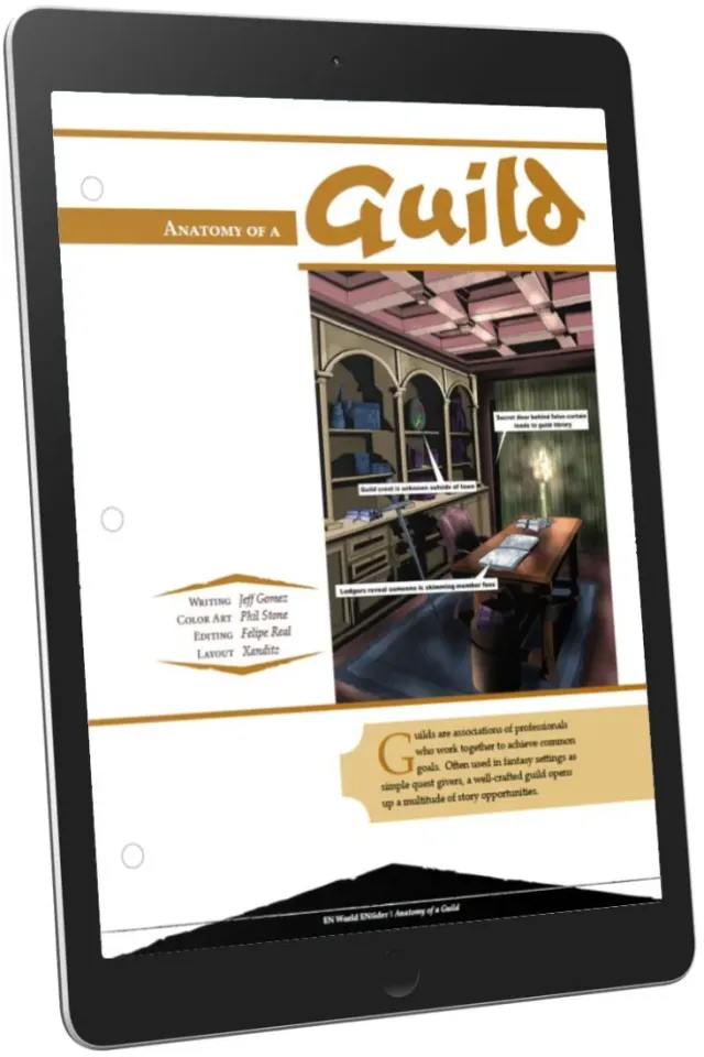 EN Publishing Anatomy of a Guild tillbehör PDF D&D 5e gille