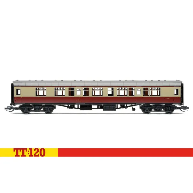 Hornby TT:120 BR Mk1 E15303 personvagn crimson cream