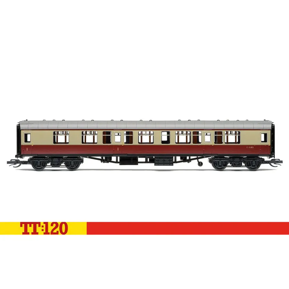 Hornby TT:120 BR Mk1 E15303 personvagn crimson cream