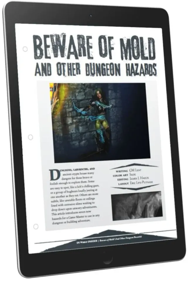 EN Publishing Beware of Mold Dungeon Hazards rollspel pdf mögel