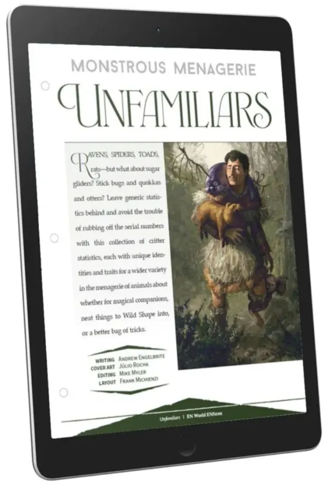 EN Publishing Monstrous Menagerie Unfamiliars djur PDF
