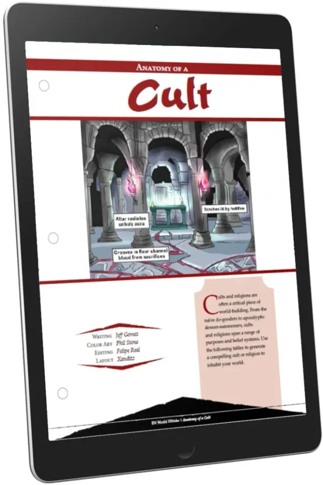 EN Publishing Anatomy of a Cult rollspels-PDF kult