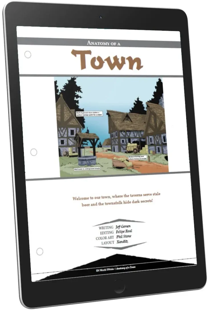 EN Publishing Anatomy of a Town rollspel PDF D&D 5e