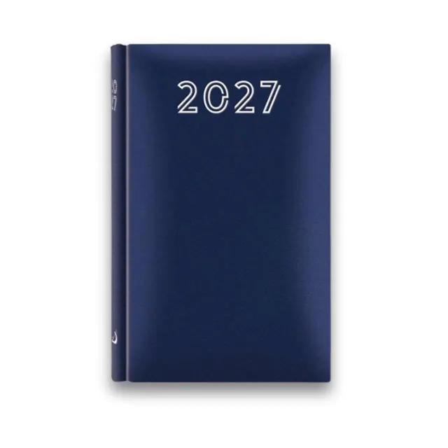Sharon B7 Standard fickkalender 2027 marinblå 8x11,5 cm