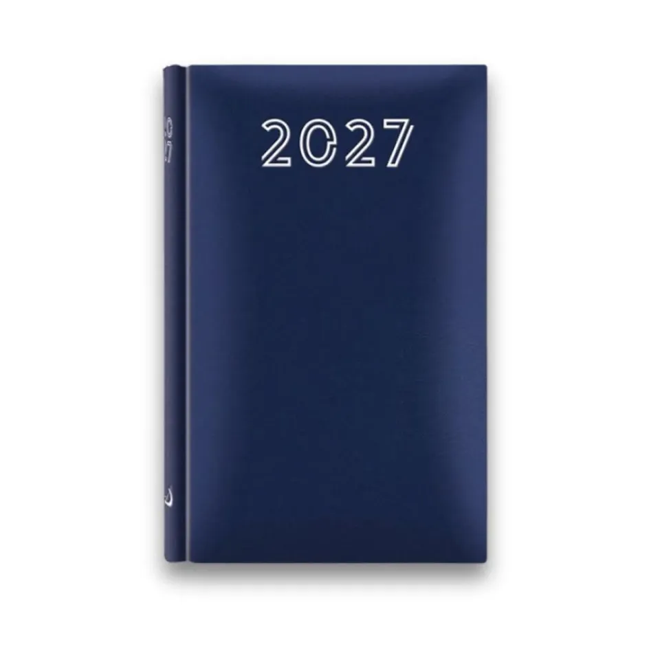 Sharon B7 Standard fickkalender 2027 marinblå 8x11,5 cm