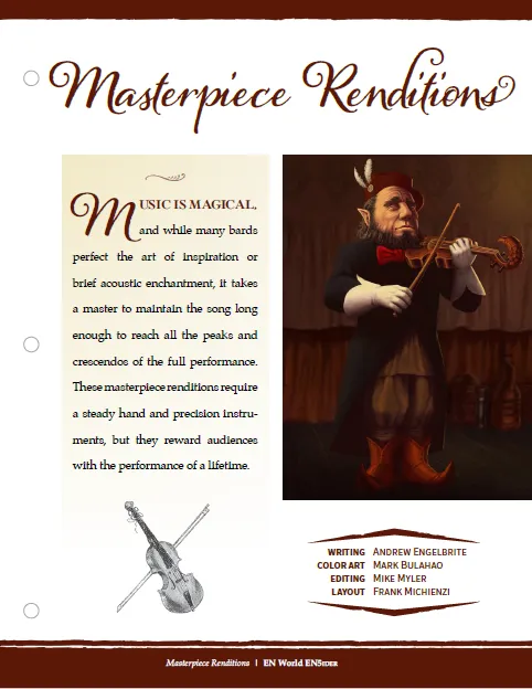 EN Publishing Masterpiece Renditions spells PDF 5e