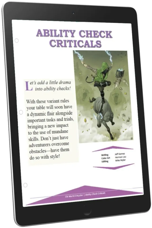 EN Publishing Ability Check Criticals D&D 5e PDF