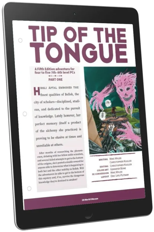 EN Publishing Tip of the Tongue Part One äventyr pdf