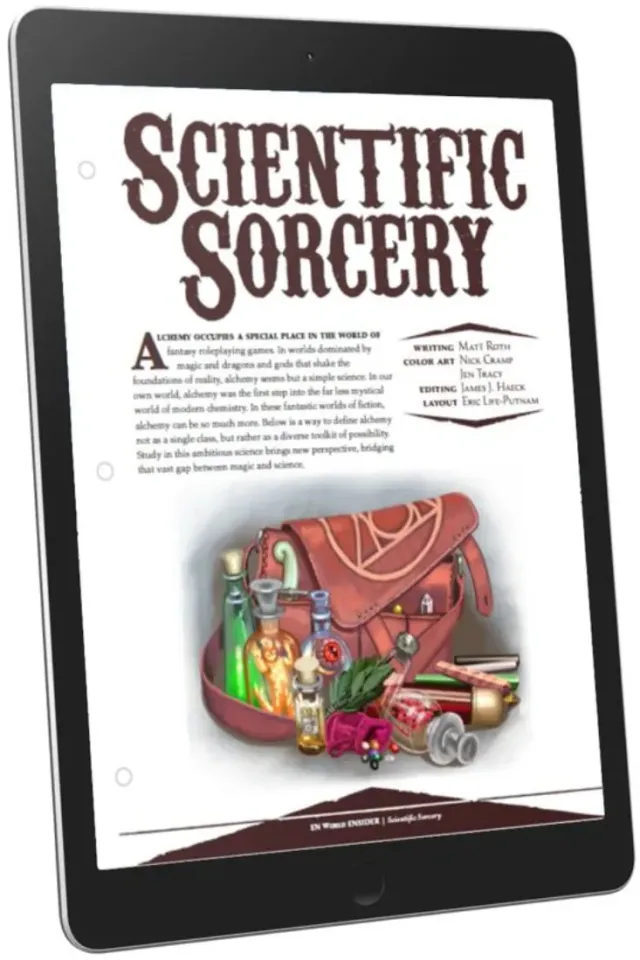 EN Publishing Scientific Sorcery PDF alkemi D&D 5e