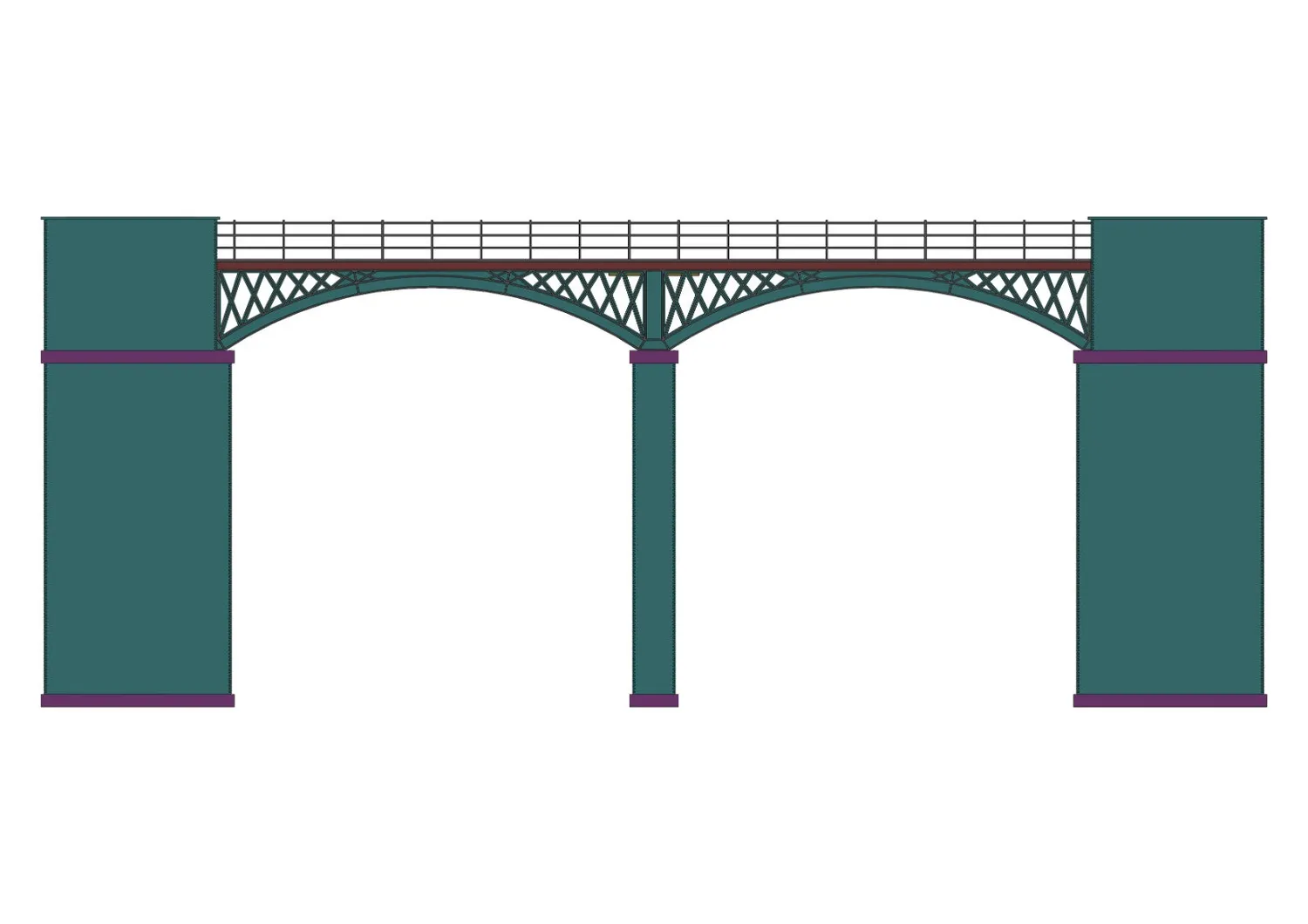 Key Model World Outwood Viaduct modellbyggsats OO
