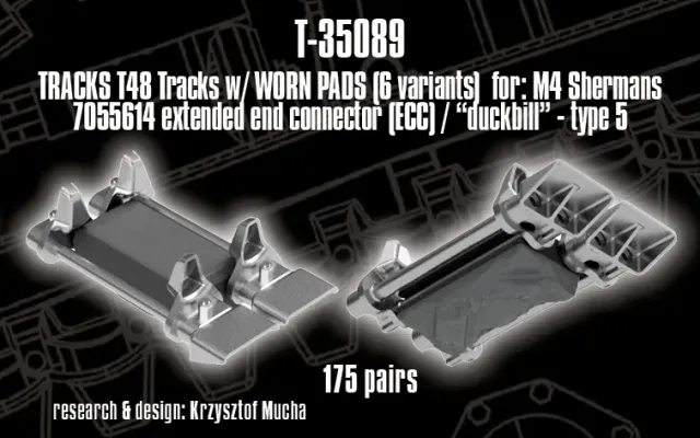 Rossagraph QuickTracks T-35089 band Sherman T48 Duckbill