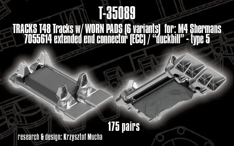 Rossagraph QuickTracks T-35089 band Sherman T48 Duckbill