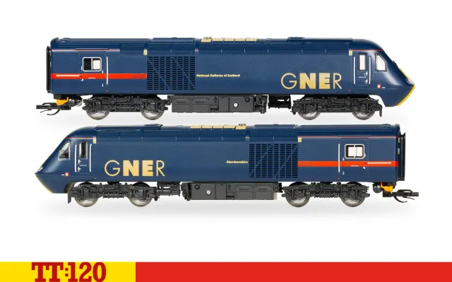 Hornby TT:120 Class 43 HST tågset GNER 43120+43115 DCC