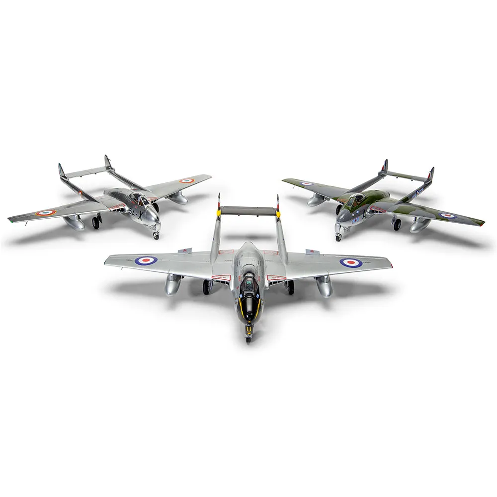 Airfix De Havilland Vampire FB5 FB9 byggsats 1:48 3 dekaler