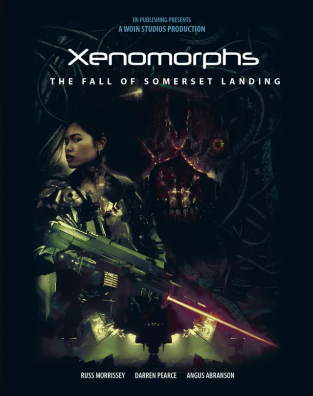 EN Publishing Xenomorphs Fall of Somerset Landing bok + PDF