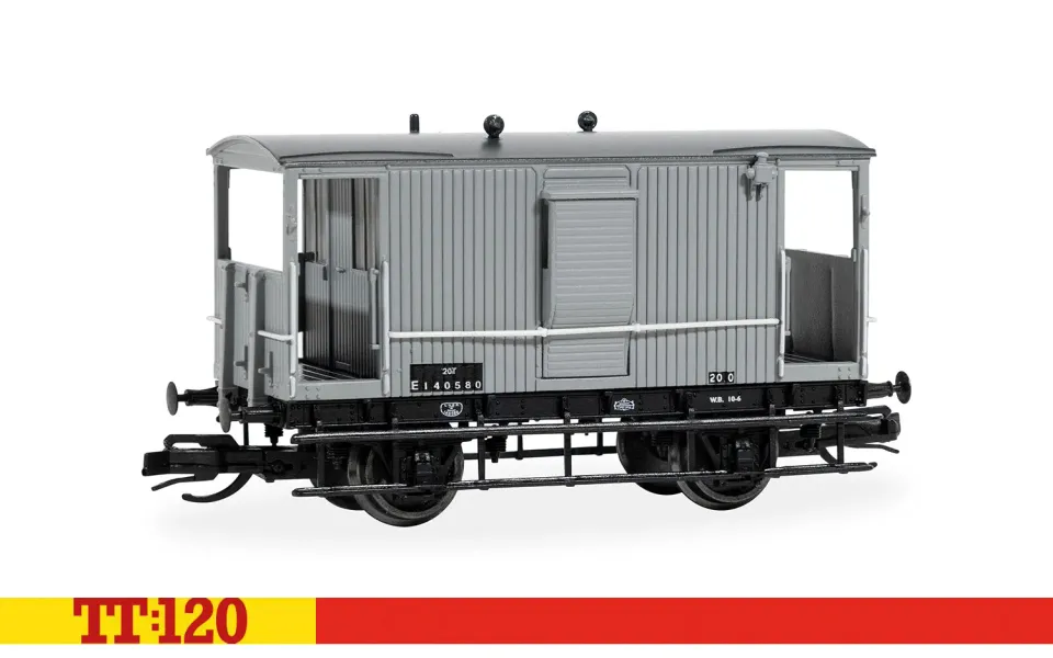 Hornby TT:120 BR ex-LNER brake van E140580 vagn