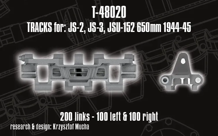 Rossagraph QuickTracks T-48020 larvband JS-2/JS-3 1:48
