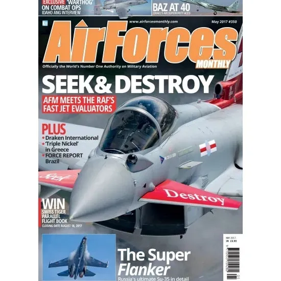 AirForces Monthly maj 2017 tidning militärflyg