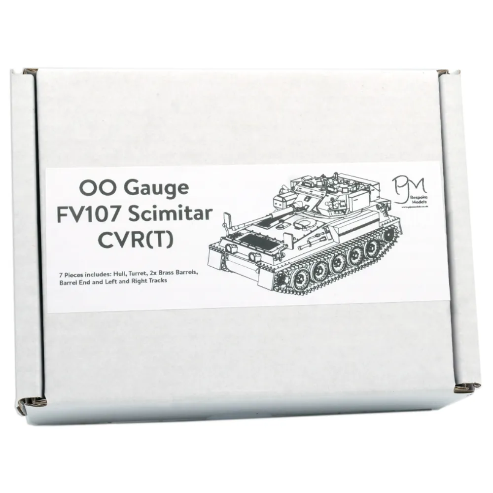 Scimitar FV107 1:76 OO stridsvagnsbyggsats 3D