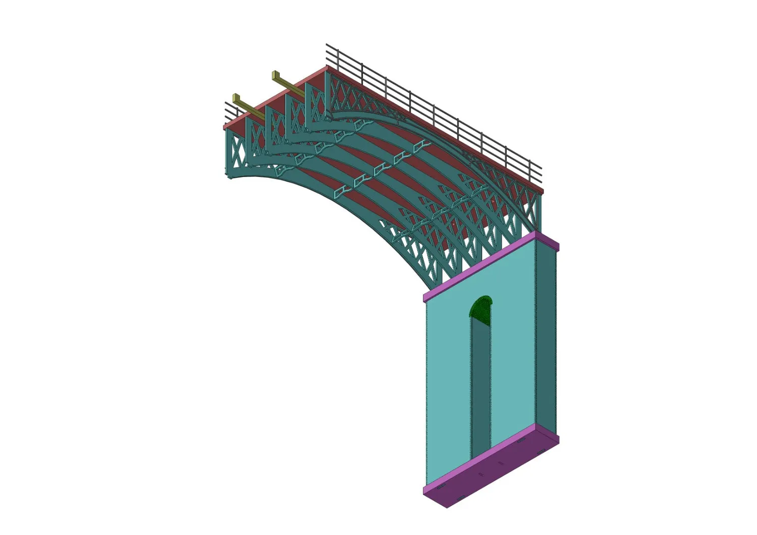 PJM Models Outwood Viaduct Single Inner Arch byggsats TT120