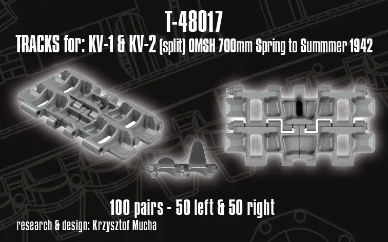 Rossagraph QuickTracks T-48017 bandset 1:48 KV-1 KV-2