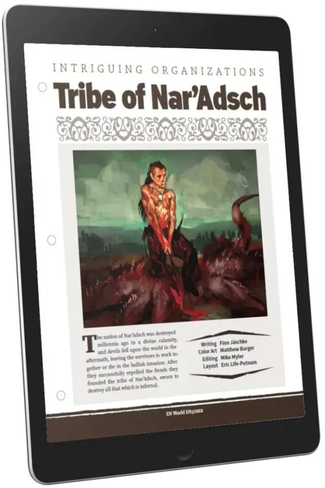 EN Publishing Intriguing Organizations Tribe of NarAdsch PDF druid