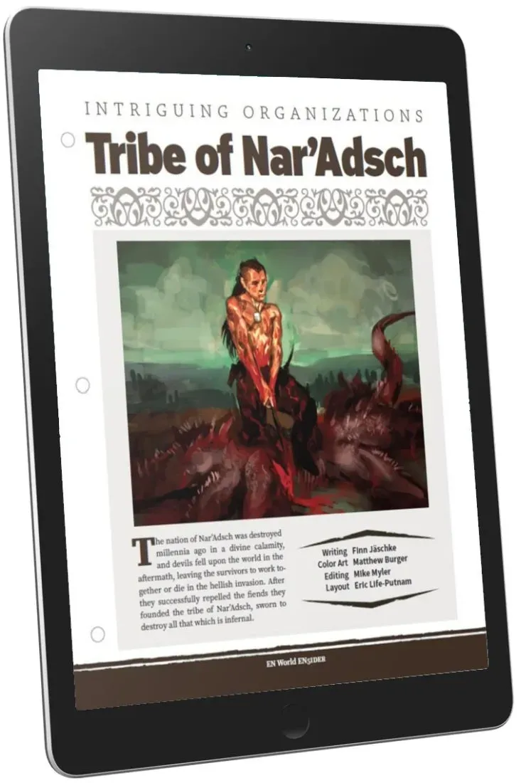 EN Publishing Intriguing Organizations Tribe of NarAdsch PDF druid